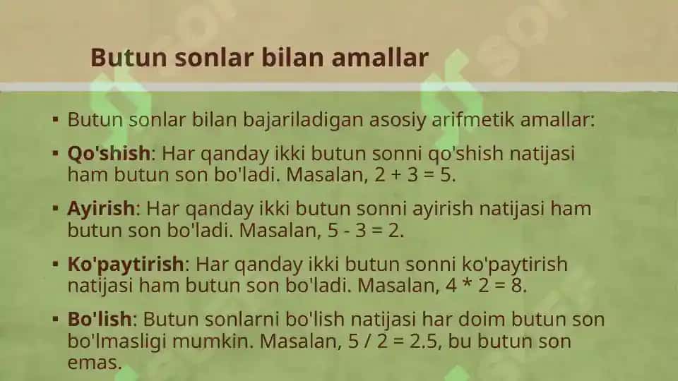 **Tartib va miqdor butun sonlar. Kim kimovaning tayyorlagan taqdimoti** 4