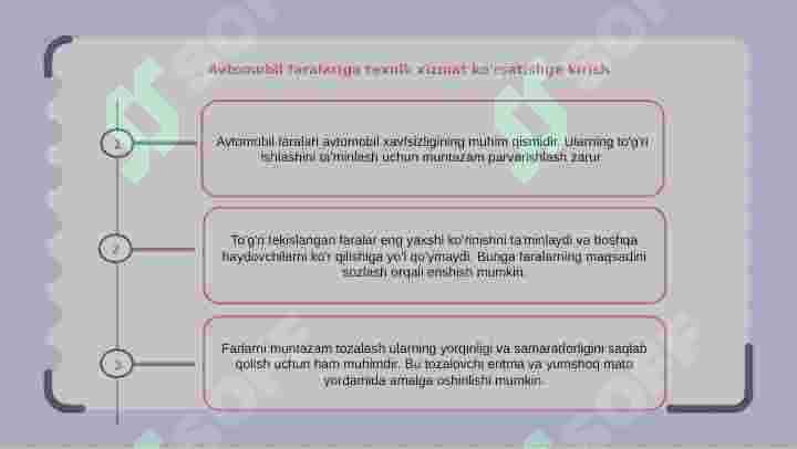 Avtomobil faralariga texnik xizmat ko rsatish_B.M.I_slaydi 2