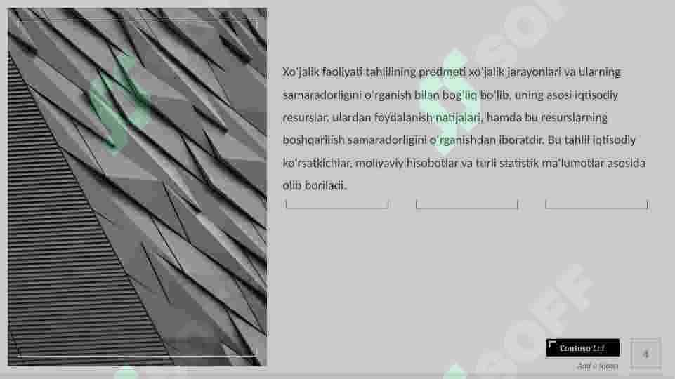 Xoʻjalik faoliyati tahlilining predmeti haqidagi ilmiy nazariyalar 4