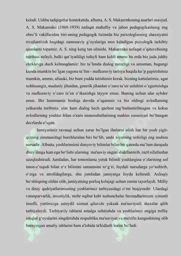 Oʻzbekiston yoshlarining diniy manbalardagi axloqiy tarbiyaga oid gʻoyalarni oʻrganishning ahamiyati 4