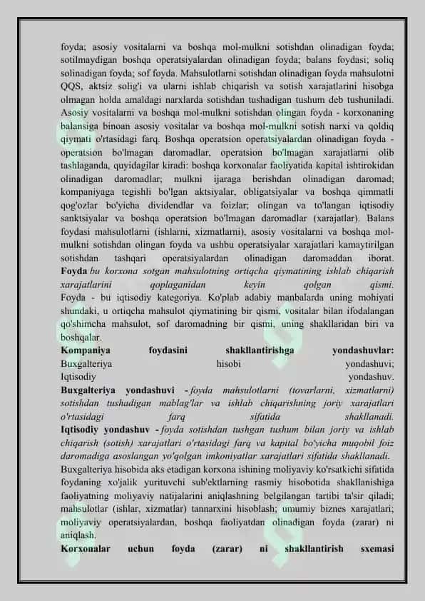 Turistik firmalarda foydani shakllantirish va undan samarali foydalanish yo’llari 4
