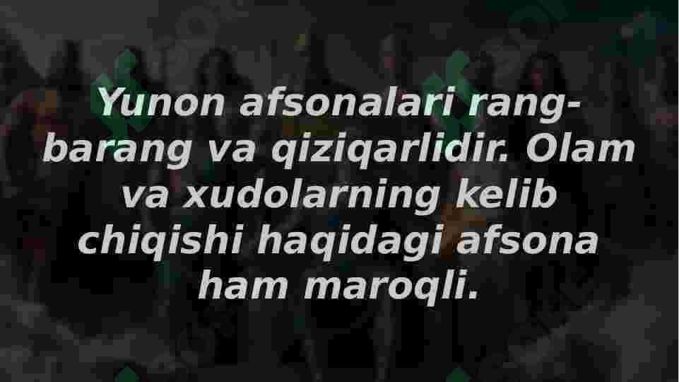 Qadimiy Yunoniston afsonalari 4