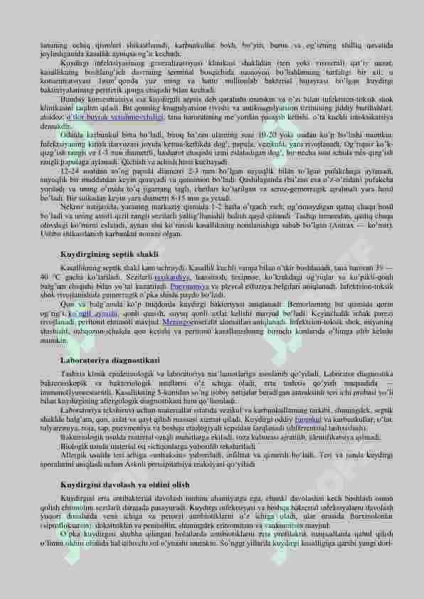 Patogen o'ta xavfli bakteriyalar. Kuydurgi, vabo qozgatuvchilari 3