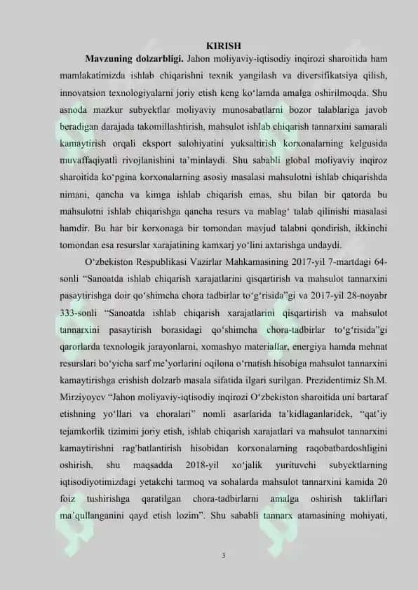Global moliyaviy inqiroz sharoitida raqobatlashuvchi firmaning foydasi va daromadlari 3