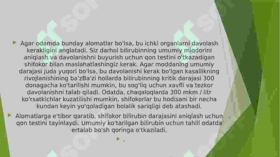 QONDA BIRULIBIN BIOKIMYOSI 8