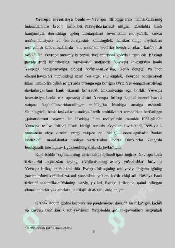 yevropa investitsiya banki va uning operatsiyalari 3