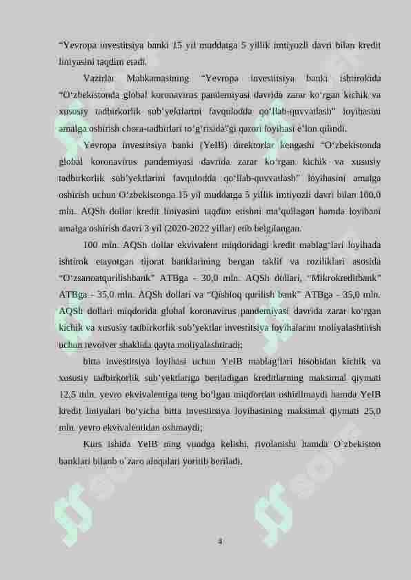 yevropa investitsiya banki va uning operatsiyalari 4