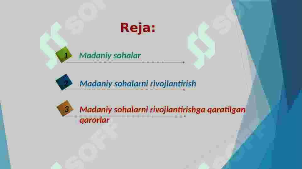 O’ZBEKISTONDA MADANIY SOHALARNI RIVOJLANTIRISHNING ASOSIY MAZMUNI 2