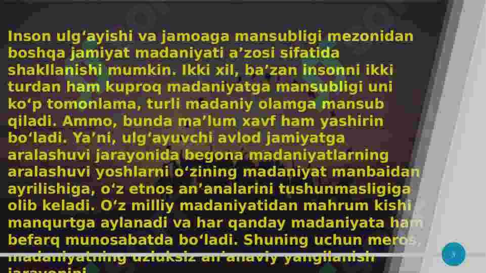 O’ZBEKISTONDA MADANIY SOHALARNI RIVOJLANTIRISHNING ASOSIY MAZMUNI 3