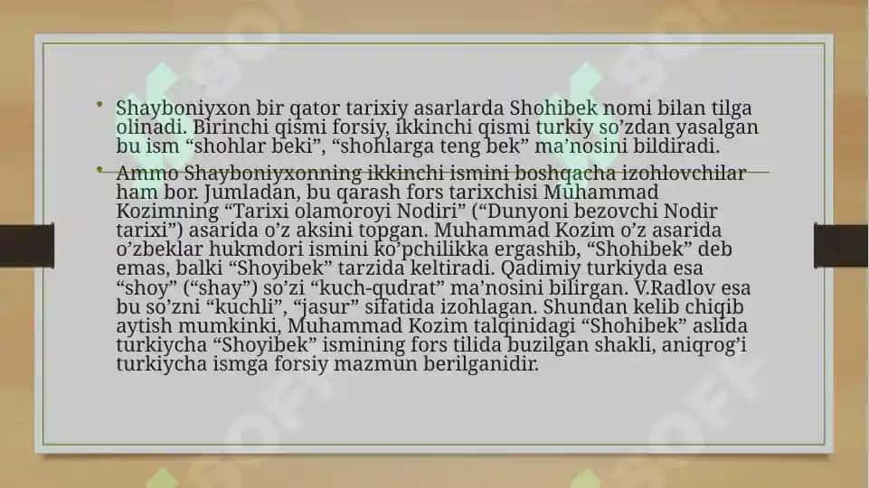 Muhammad Shayboniyxon Ijodi 3