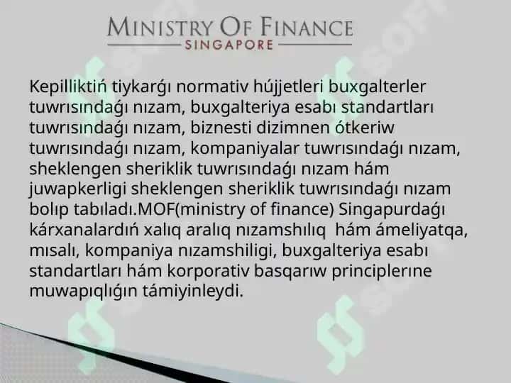 Singapur Finans basqariwi 4