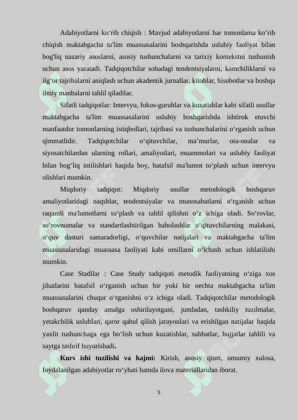 Maktabgacha ta’lim muassasasi uslubiy boshqaruvida uslubchi faoliyatining o’ziga xos xususiyatlari 4