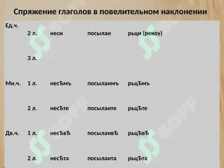 Глагол. Настоящее время. Система форм прошедшего времени 8