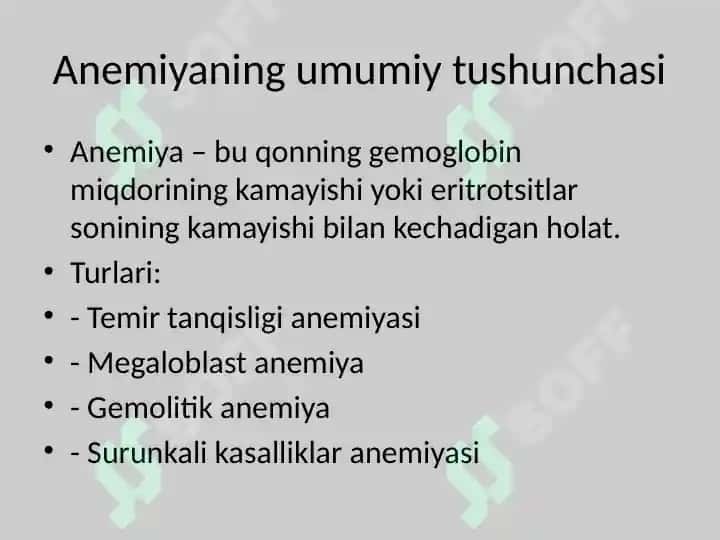 Surunkali Kasalliklar Anemiyasi 3