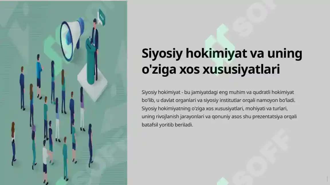Siyosiy hokimiyat va uning o’ziga xos xususiyatlari 3