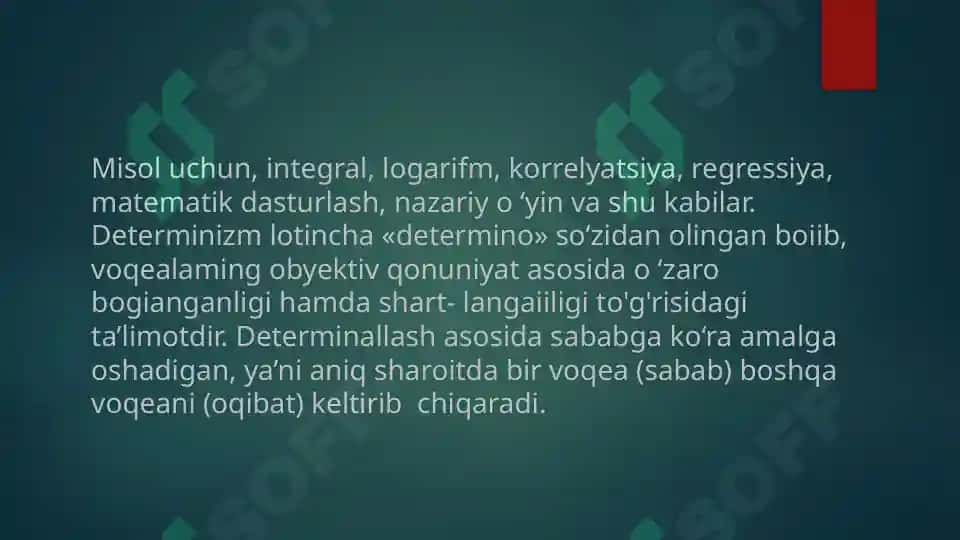 Iqtisodiy tahlilda stoxastik va deterministik modellarning qo’llanilishi 4