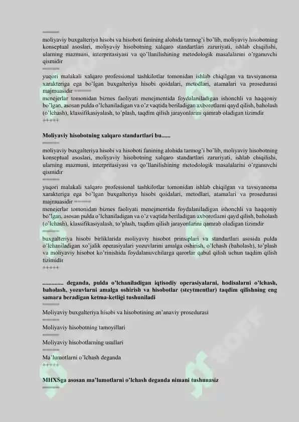 Moliyaviy hisobot 1 5