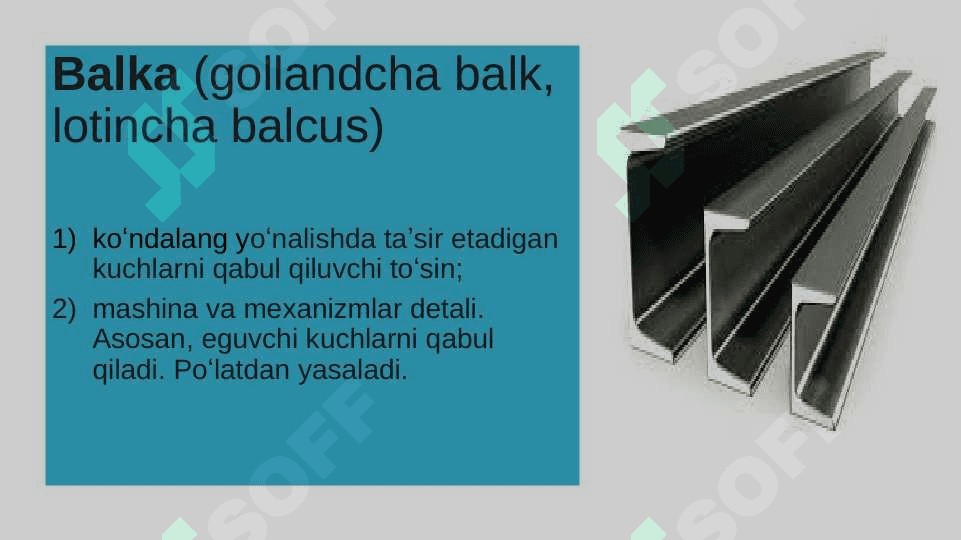 Balkalarning mustahkamligini bosh  kuchlanishlar bo’yicha tekshirish 3