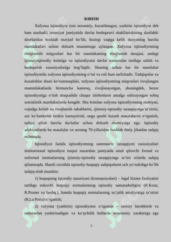 Xufyona iqtisodiyot tarkibi, xufyona iqtisodiyot faoliyatining oqibatlari 3