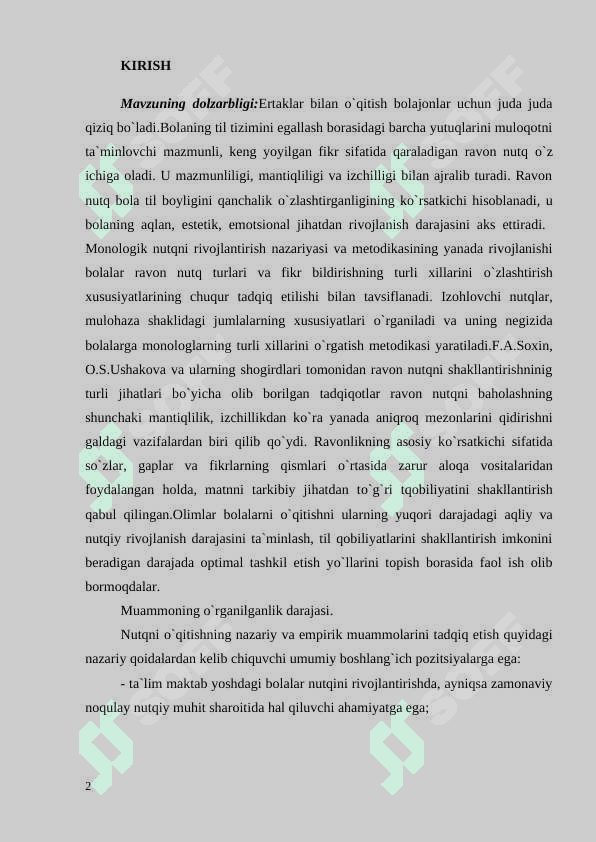 4 -sinf O'qish savodxonligi darslarida ertak o'tish uslubiyoti 2