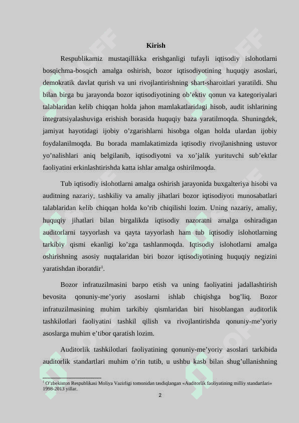 Auditning paydo bo'lishi va rivojlanishi 2