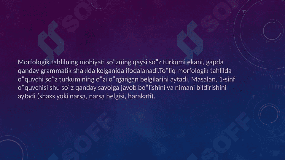 BOG'LOVCHI SO'Z TURKIMI MORFOLOGIK   TAXLIL 3
