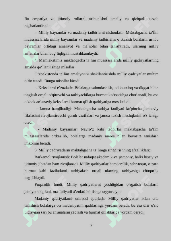 Maktabgacha ta'lim tashkilotlarida jismoniy tarbiyani tashkil etishda milliy qadriyatlardan foydalanish 7