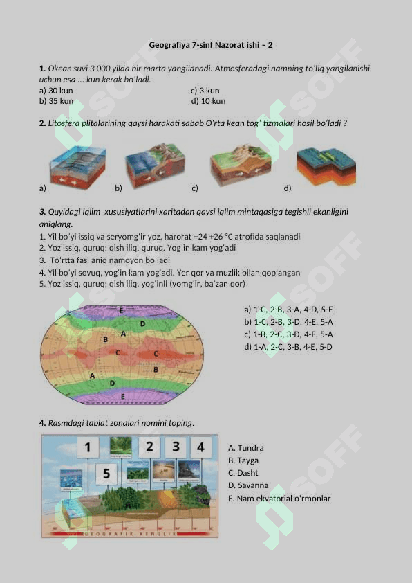 7-SINF GEOGRAFIYA NAZORAT ISHI TO'PLAMI 4