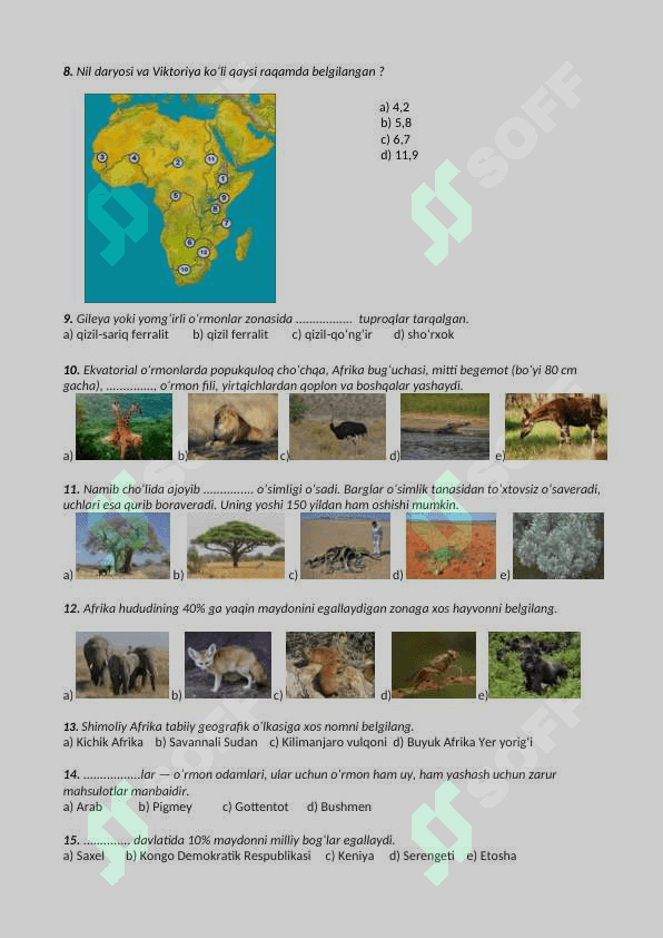 7-SINF GEOGRAFIYA NAZORAT ISHI TO'PLAMI 7