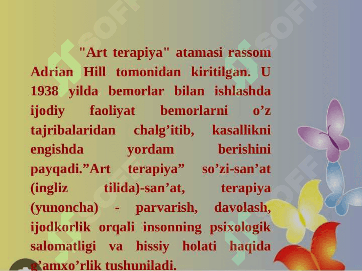 Art terapiyaning fan sifatida shakllanishi 2