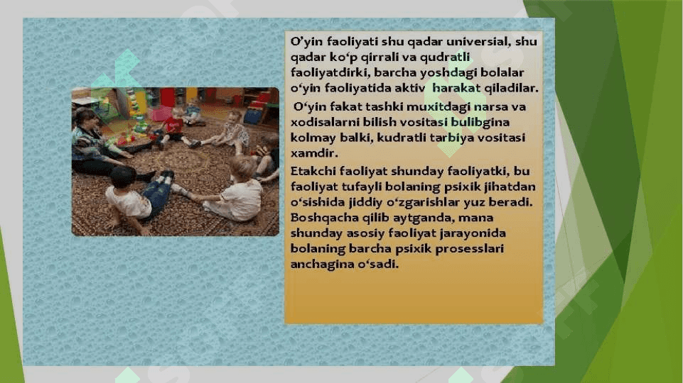 Maktabgacha taʼlim yoshidagi bolalar oʻyin terapiyasi 4