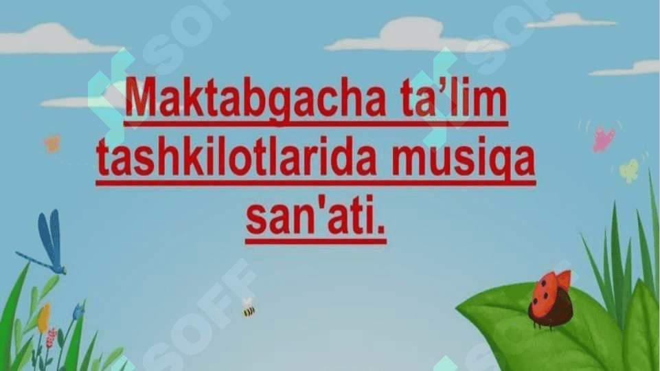 Maktabgacha taʼlim tashkilotlariga musiqa sanʼat 2