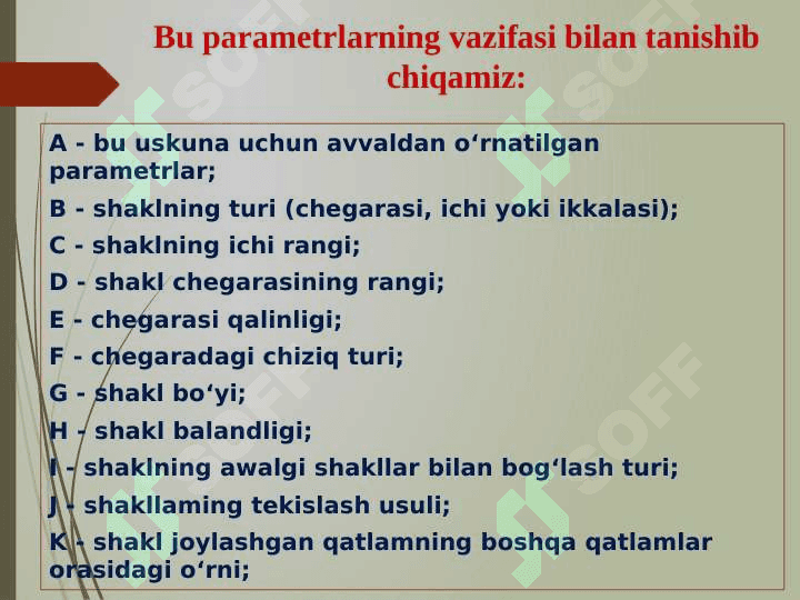 Tasvirga geometrik shakllarni va vektorli obyektlarni joylash 5