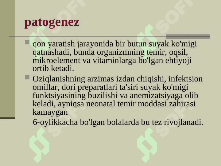 Bolalarda tanqislik anemiyalari 5
