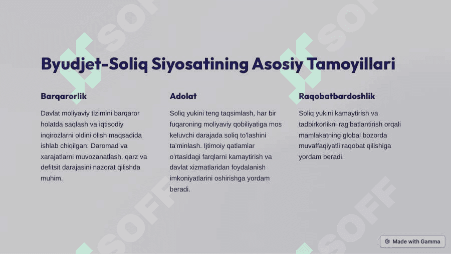 Byudjet-Soliq Siyosati 2