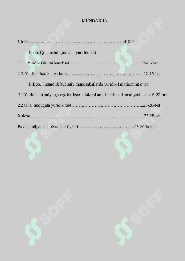YURIDIK FAKTLAR 3
