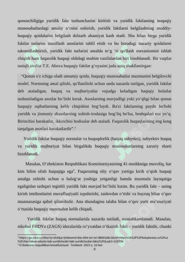 YURIDIK FAKTLAR 8