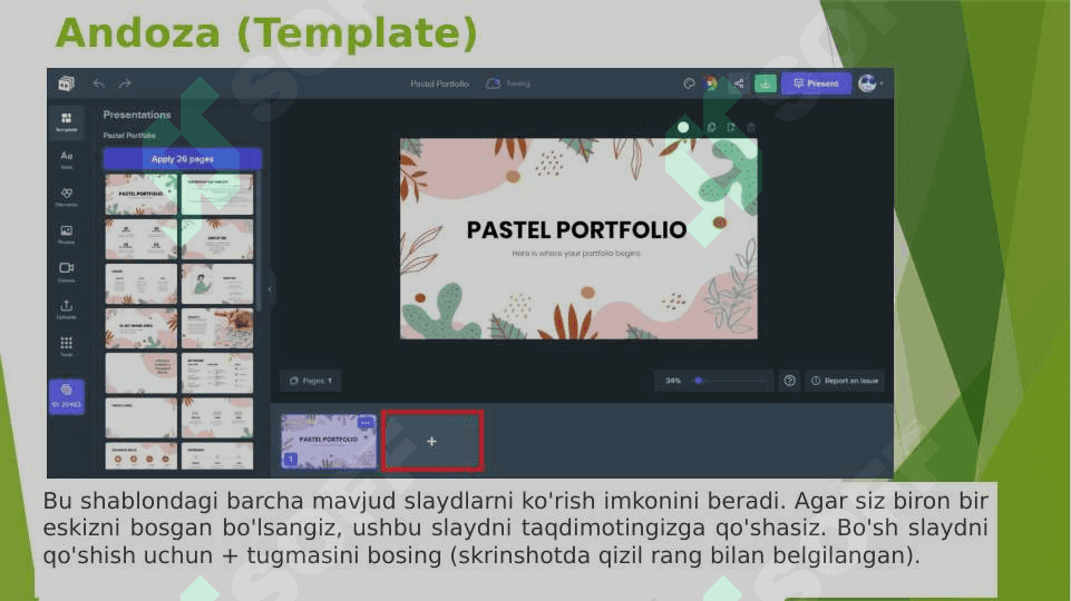 AI yordamida Taqdimot yaratish. 3