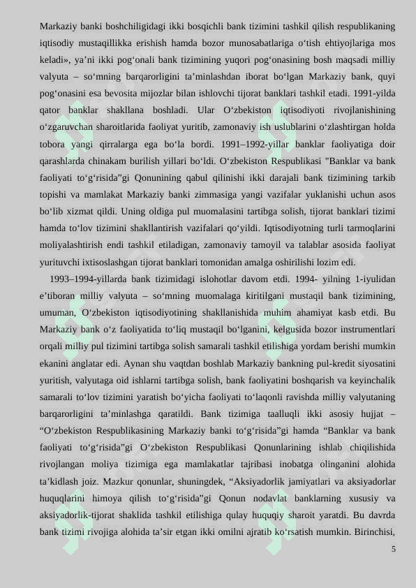 BANK TIZIMI-MOLIYA TIZIMINING TARKIBIY QISMI SIFATIDA. 4