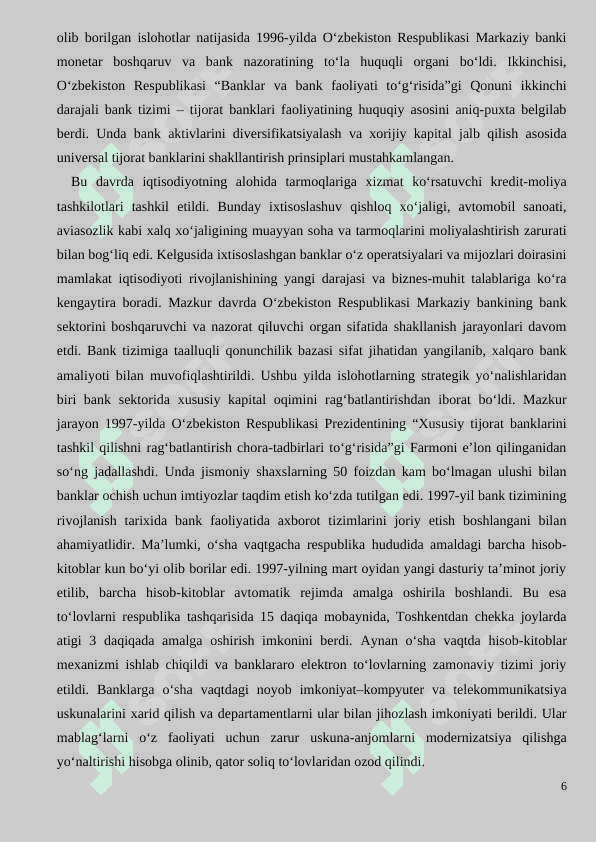 BANK TIZIMI-MOLIYA TIZIMINING TARKIBIY QISMI SIFATIDA. 5