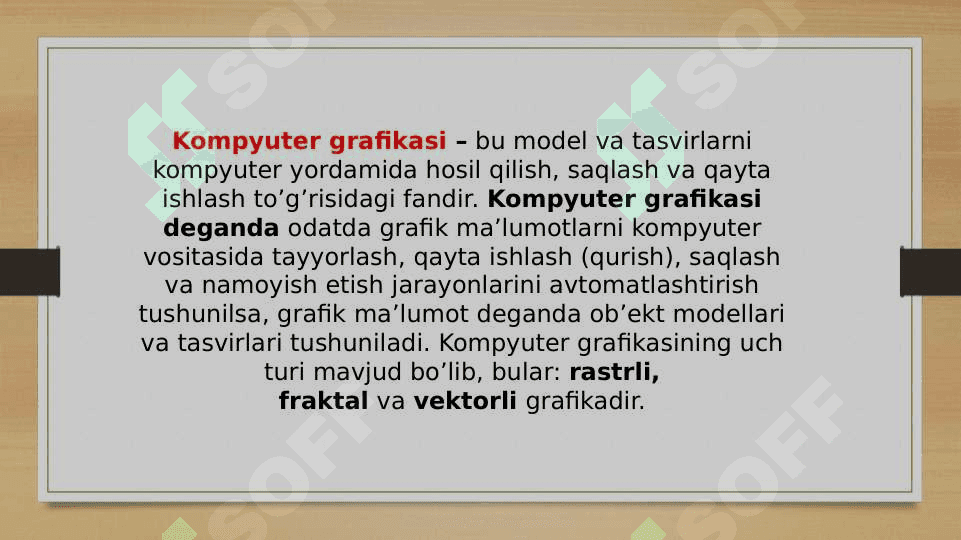 Grafik muharrirlar yordamida tasvirlar yaratish va ularni tahrirlash 2