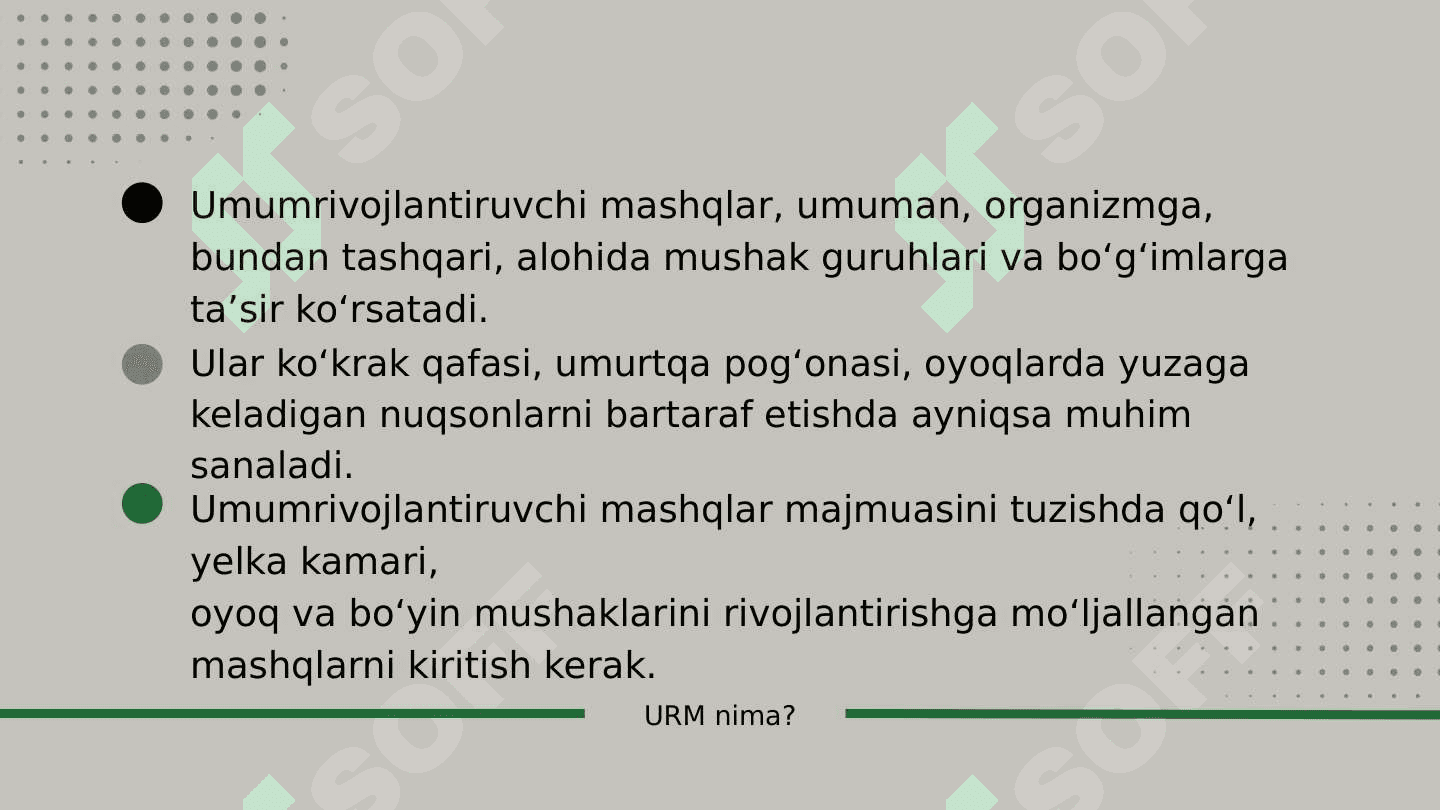 Umumrivojlantiruvchi mashqlar 3