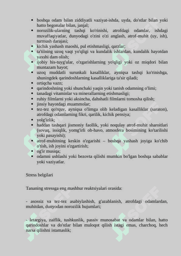 Stress sabablari, belgilari, oldini olish, Stressni yengish 3