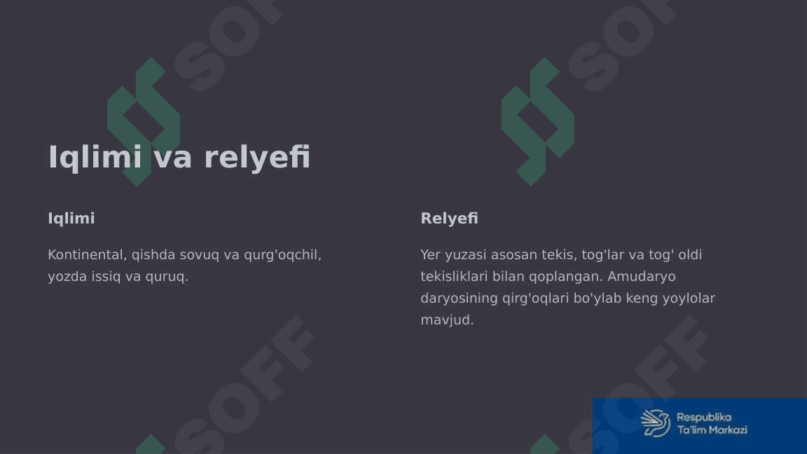 Quyi Amudaryo tabiiy geografik okrugi 3