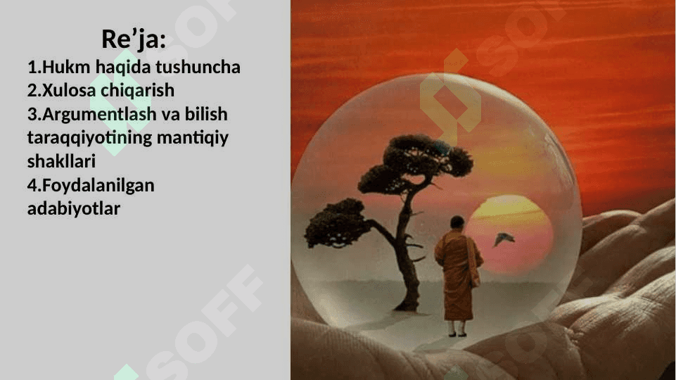 Hukm, xulosa chiqarish, argumentlash va bilimlar taraqqiyotining mantiqiy shakllari 2