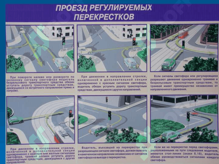 движение на перекрестке 2