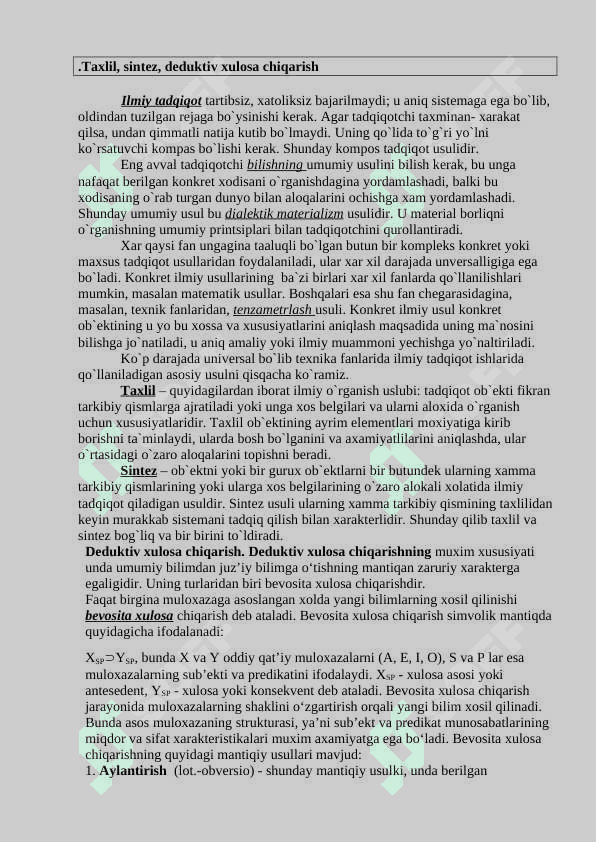 TADQIQОTNING NAZARIY VA EMPЕRIK USULLARI 2