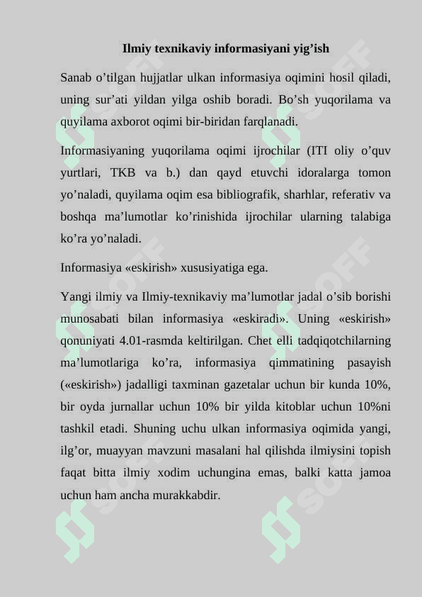Ilmiy texnikaviy informatsiya va uni izlash 4