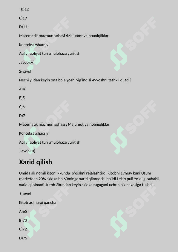 pisa baholash tizimi 4