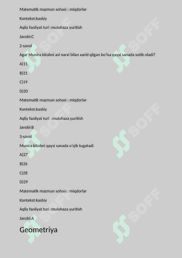 pisa baholash tizimi 5